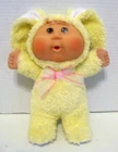 Cabbage Patch Kid, Newborn, Long eared bunny, Sewn-in face, plush body, Mint