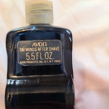 Vintage Avon TAI Winds After Shave Steam Engine Train half full Bottle