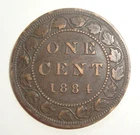 1884 Canada Large Cent — photo from another recent sale