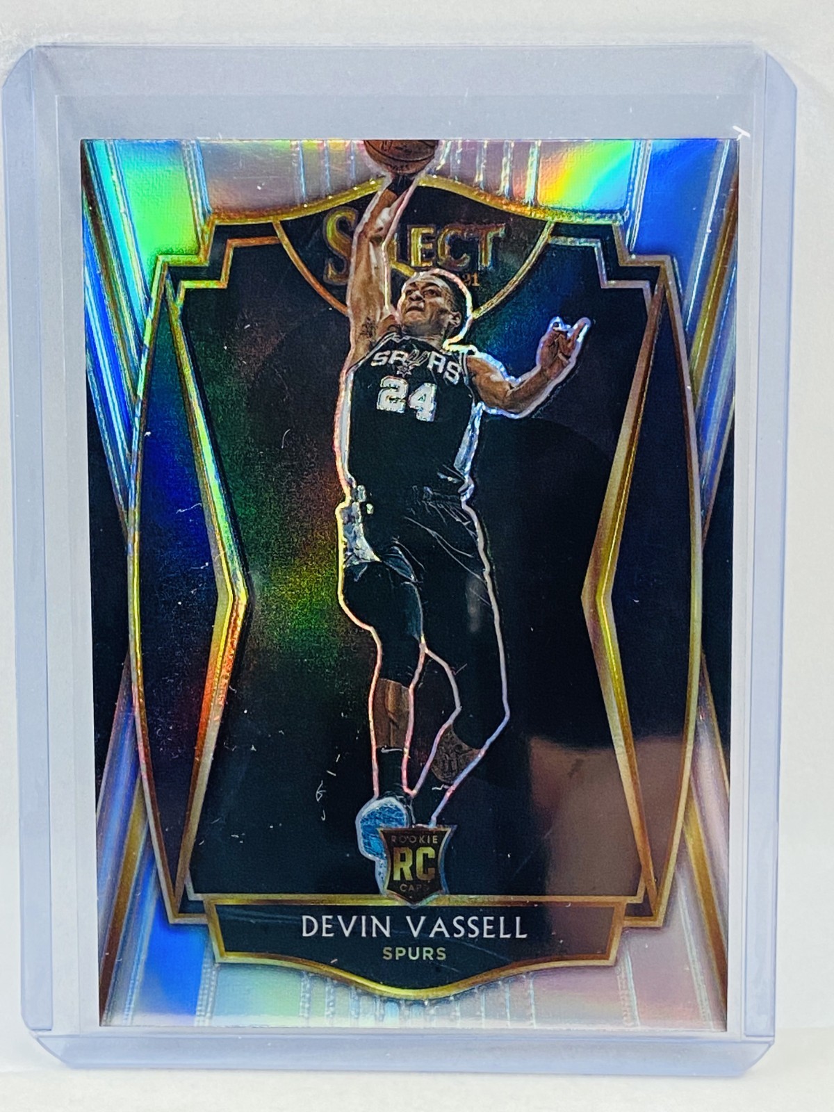2020-21 Panini Select Devin Vassell RC Premier Level Silver #179
