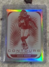 2025 Panini Phoenix - Contours Xavier Worthy #16 Kansas City Chiefs