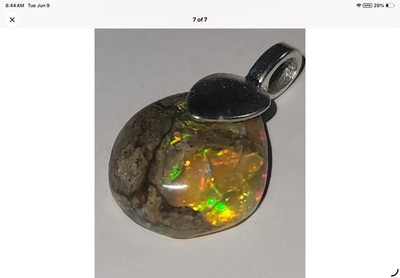 African Matrix Opal Pendant Natural 14.2Ct
