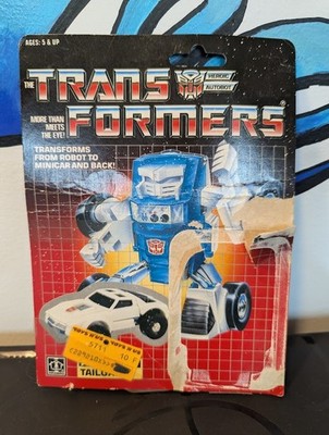 Tailgate Mini 1986 Vintage Hasbro G1 Transformers Card Back for Figure