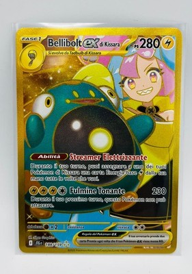 Papier Pokemon Bellibolt Von Kissara Ex Gold Rare Secret (It) Abenteuer Insi