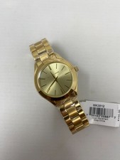 Michael Kors Mini Runway Slim Gold Watch