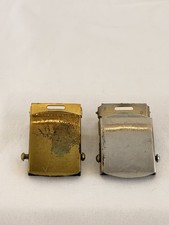 Vintage US Military Web Belt Buckles Lot Solid Brass Gold Plated USA