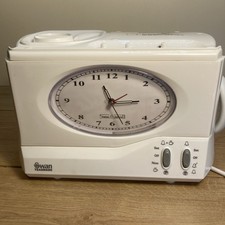 Swan Retro Teasmade STM201N White Tea Maker Alarm Clock Lamp. Used.