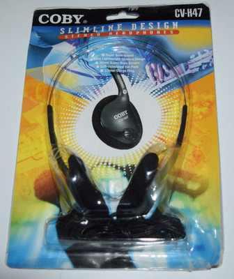 COBY CV-H47 Stereo Headphones - Slimline Design Vintage Tech 2008