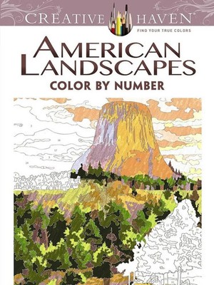 Creative Haven American Landscapes Color by Number Coloring Book | Pereira