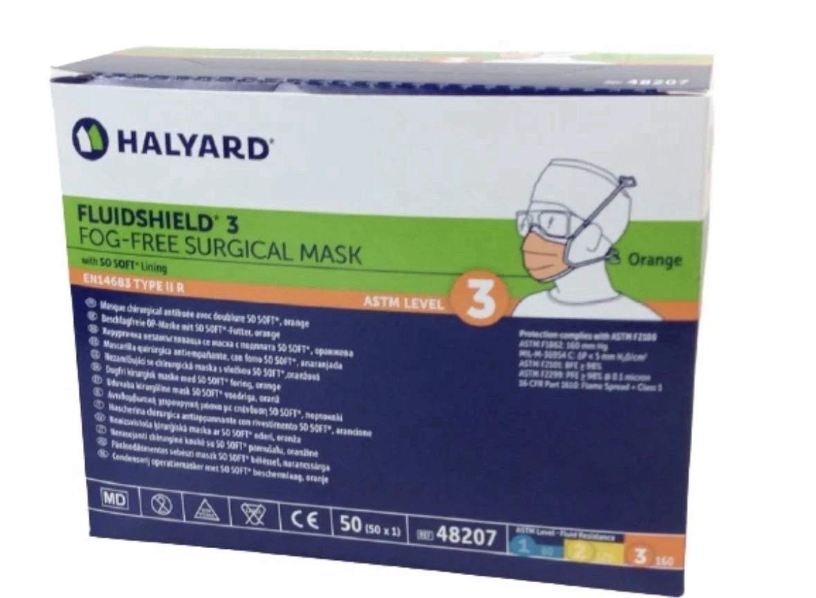 Halyard 28820 Face Mask - 50 Piece