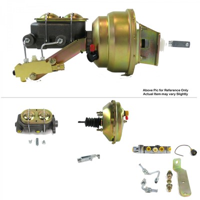 1964-72 Chevy Chevelle FW Mount Pwr 9'' Single Brake Booster Kit Disc/Disc LSX LS