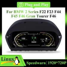 BMW Serie 2 F22 F23 F45 F46 Aggiornamento Cruscotto: Cluster Manometro Digitale 10 Pollici