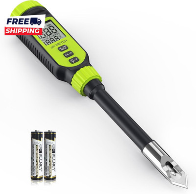 Soil Ph Meter  Digital Soil Tester with Sensitive Probe and LCD Zinc Alloy Prote