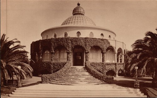 RPPC Echt Foto Postkarte Der Tempel des Friedens Point Loma CA