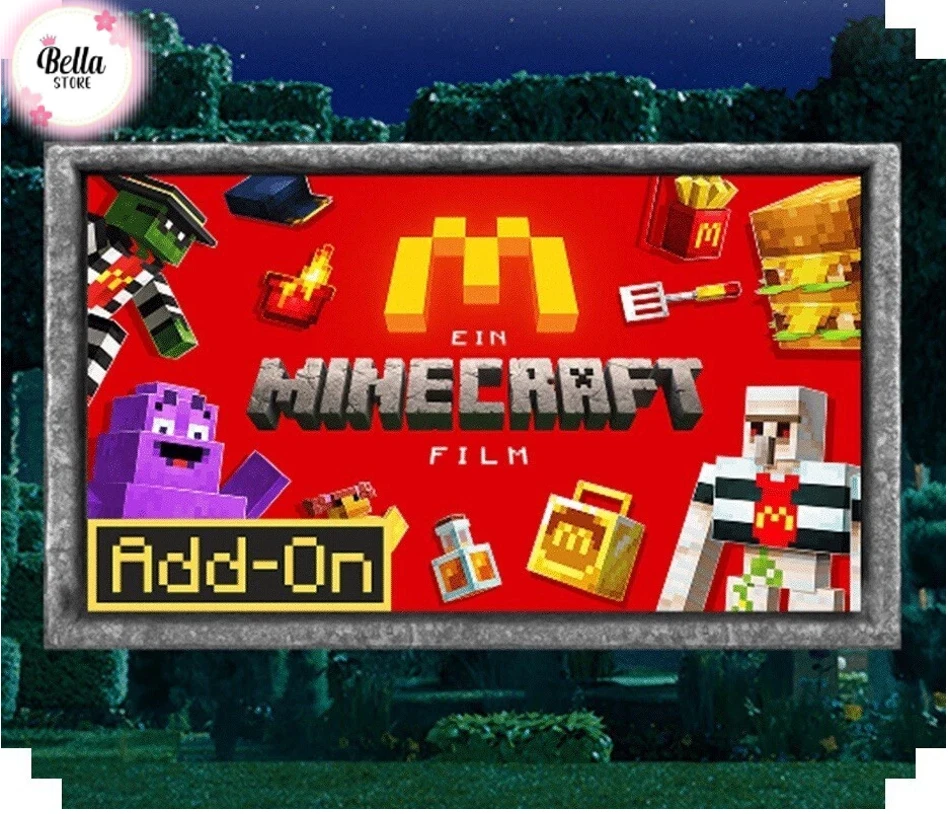 Minecraft x Movie : McDonald's Add-On FULL SET add on | Java