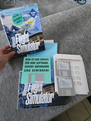MS-DOS Spiel Microsoft Flight Simulator 5.0 * Guter Zustand*