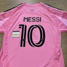 Lionel Messi Signed Jersey W/ COA Autographed Miami Jersey #10