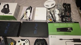 Playstation 2 PS2 console Lot Nintendo Wii Xbox Games Controllers ASIS