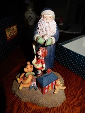 Lang& Wise Classic Santa Figurine 1998 6.5 Inches Tall Original Box
