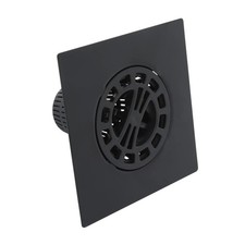 Square Shower Hair Catcher with Replacement Baskets, Drain Matte Black