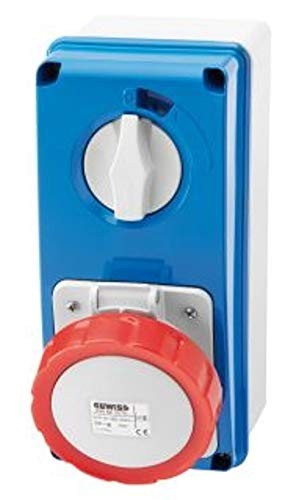 Gewiss GW66209N 16A 400V Weatherproof Outlet IP67 3P+N+T