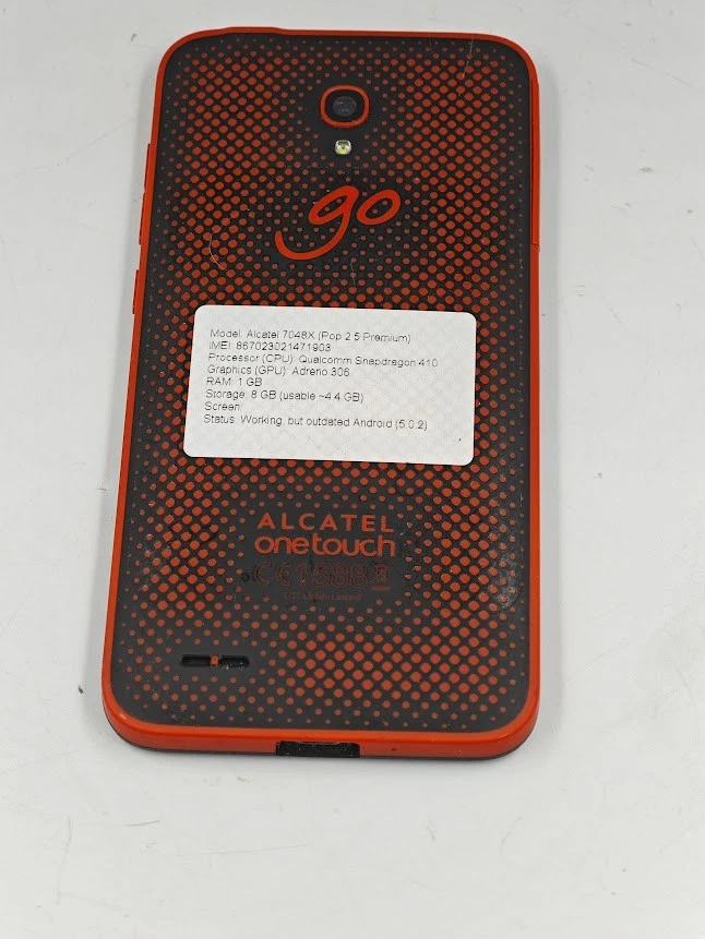 Alcatel 7048X Pop 2 5 Premium RAM 1GB 8GB - Usado Laboral Pero Anticuado Android - Imagen 4 de 4