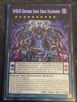 Yu-Gi-Oh! D/D/D Deviser King Deus Machinex MP23-EN023 Secret Rare 1st ED NM 
