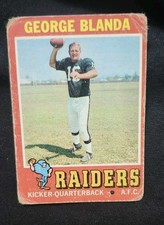 1971 Topps George Blanda #39 Oakland Raiders