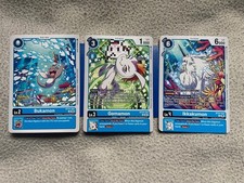 Digimon CCG BT-24 BUKAMON, GOMAMON & IKKAKUMON Set