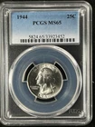 1944  25C Washington Quarter Dollar PCGS MS65   33923452