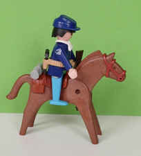Playmobil Sammlung Figur Nordstaatler mit Pferd Satteltasche ACW Western