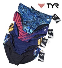 Lot of 4 Men's TYR Durafast Elite 300 Racer Swim Briefs UPF 50 Size 38 NWT