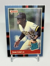 1988 Donruss Baseball #38 - Jose Lind - ROOKIE CARD. rookie card picture