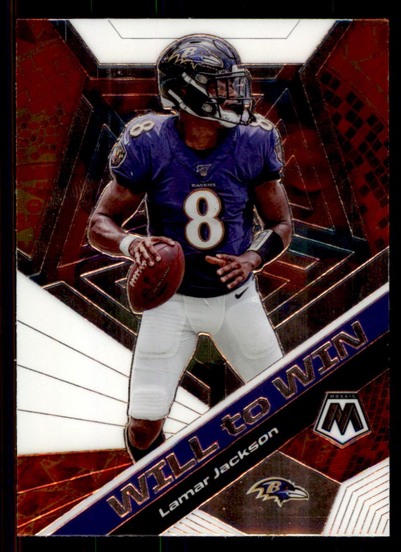 2020 Panini Mosaic #WW2 Lamar Jackson Will to Win Baltimore Ravens