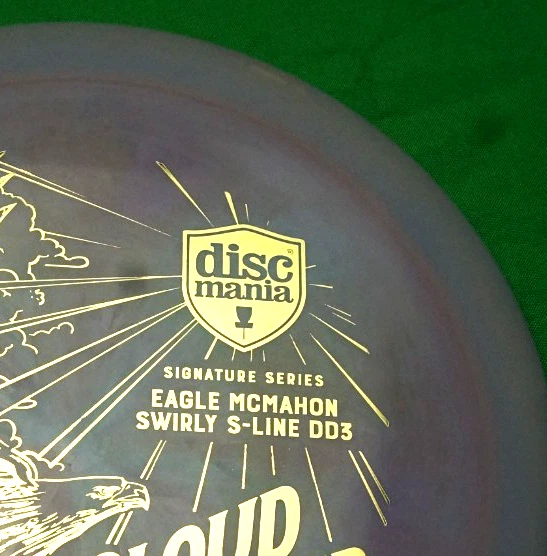 Discmania Eagle McMahon Swirly DD3 Cloud Breaker Nuevo Prototipo Púrpura y Dorado Foto 3 de 4