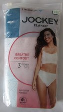 Jockey Elance 100 Cotton Pointelle Breathe French Cut Underwear Women's Size 8