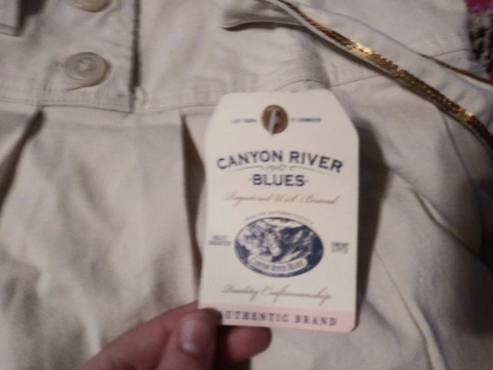 NUEVO CON ETIQUETAS NUEVO SEARS Canyon River Blues niñas talla 16 Tween falda corta cinturón lentejuelas Foto 2 de 4