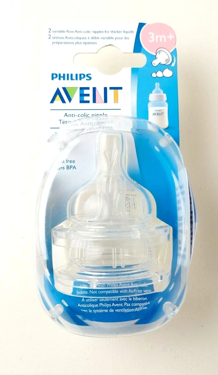 Pack Promo Tétines Philips Avent Natural 3m+ débit variable