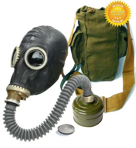 Hose Black Gas mask GP-5 Size-2 Medium Soviet USSR Military FULL SET Original