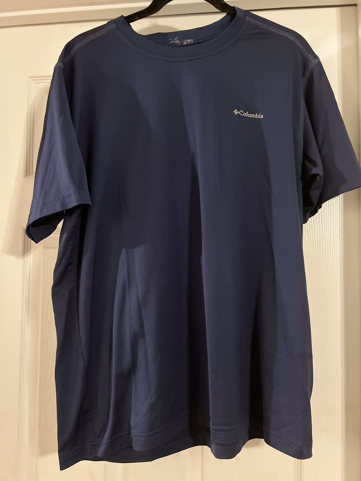 Men’s size large, navy blue, dri fit, Columbia shirt eBay