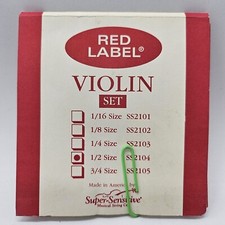 Super Sensitive Red Label SS2134 Violin D String 1/2 Fractional 110 NEW