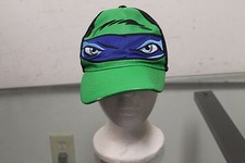 TMNT Leonardo Mask Teenage Mutant Ninja Turtle Snapback Adjustable Hat Cap
