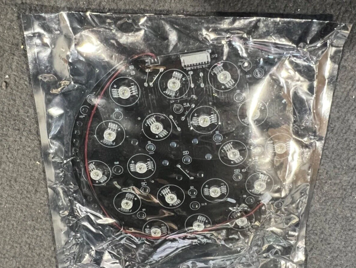 Emisor PCB SPTOP168 Showtec RGBW 18x8w LED Par Q4-18 para 42468 repuestos de iluminación