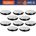 Set of Plug Caps 38mm - Easy Pop Up Click Clack Chrome Circle Sink/Basin Repair