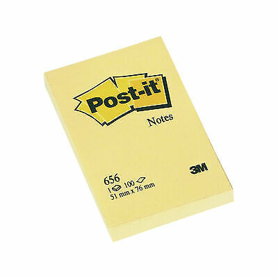Blocco 100Fg Post-It Giallo Canary 76X51Mm 656 Cf 12 Pz