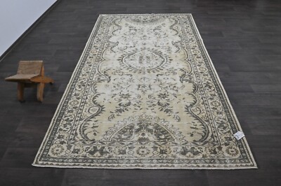 Oushak Türkisch Vintage Teppich 5x9 Kelim Rug Anatolisch Handarbeit Boho Deko...
