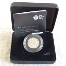 UK 2013 BENJAMIN BRITTEN PIEDFORT 50 PENCE SILVER PROOF - boxed/coa