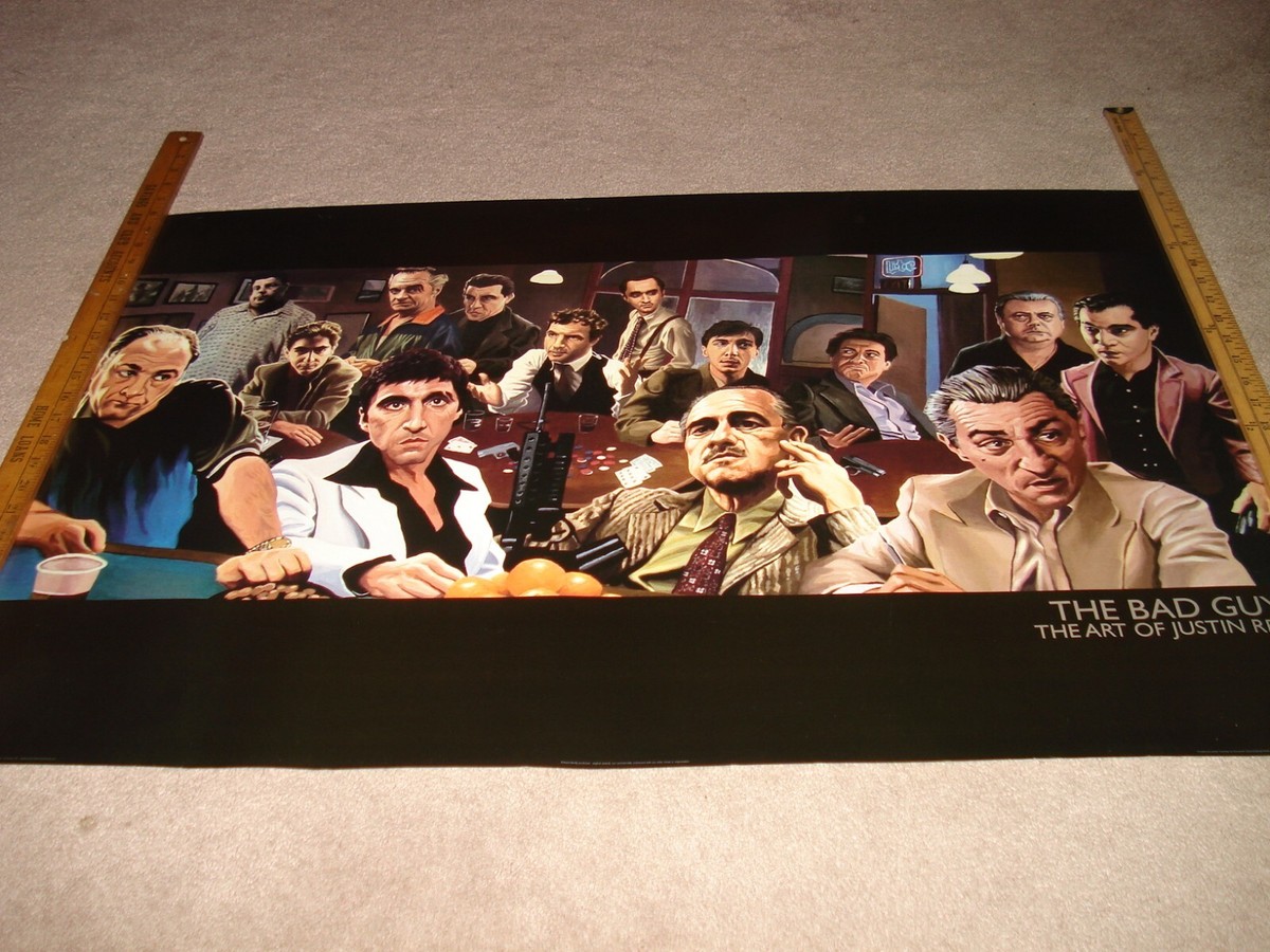 THE BAD GUYS-ART OF JUSTIN REED Original Rolled Poster-Brando