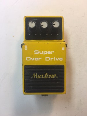 Maxtone OD-10 Super Over Drive Rare Vintage JRC4558DD Guitar Effect Pedal