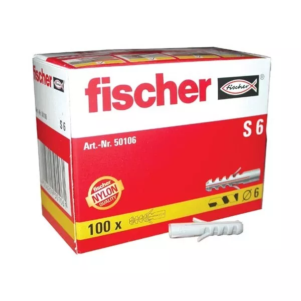 FISCHER - Cheville nylon - lot de 100 - S 8